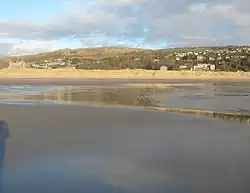 Harlech Beach at low tide