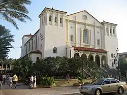 The street entrance to the Harriet Himmel Theater and Christ Fellowship