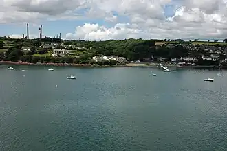Hazelbeach, seen from Milford Haven Waterway