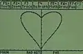 Heart curve on TI-89 graphing calculator