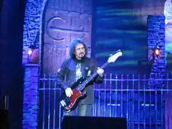 Geezer Butler performing at the Birmingham NEC