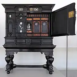 A tulip-themed ebony cabinet by Herman Doomer, collection Boijmans Van Beuningen Museum, Rotterdam