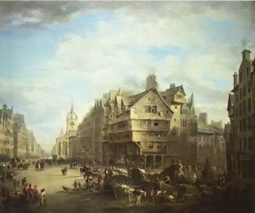 High Street and the Lawn Market, Edinburgh, 1824
