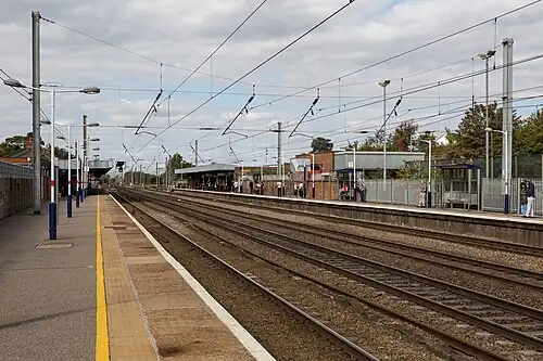 Hitchin railway station in 2014.