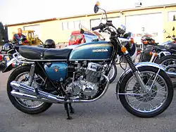 CB 750 "Four" 1969 to 1978, the model that set a new standard for "Superbikes"