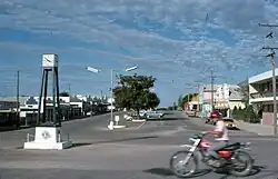 Looking eastwards up Brodie Street, the main street in Hughenden, Queensland, in 1976