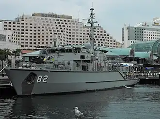 HMAS Huon at Darling Harbour in January 2010