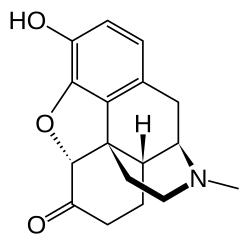 Structural formula of hydromorphone