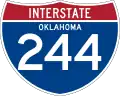 Interstate 244 marker