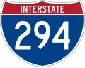 Interstate 294 Toll marker