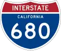 Interstate 680 marker