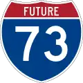 Future Interstate 73 marker