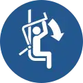 M033 — Close safety bar of chairlift
