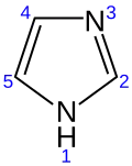 Skeletal formula with numbers