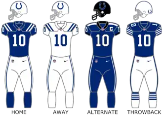 Indianapolis Colts uniforms