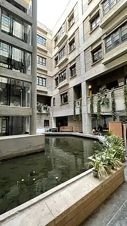 View between the buildings