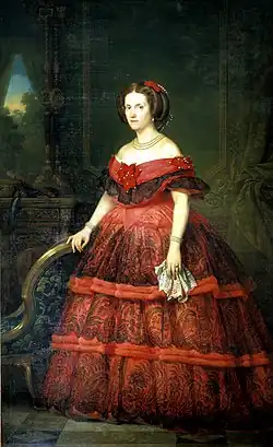 Portrait of Infanta Isabel, by Carlos Luis de Ribera y Fieve, c. 1860