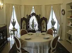 A chic table in an Iranian palace