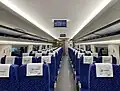 Interior of CR300AF second class