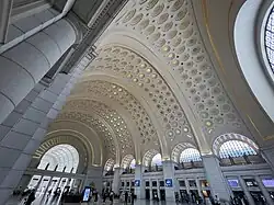 Ceiling of the great hall in May 2023
