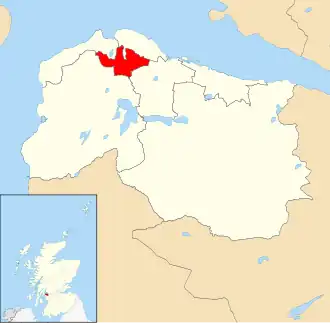 Location of the ward