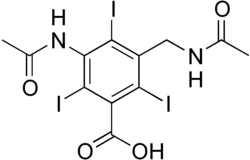Skeletal formula of iodamide
