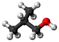 Ball-and-stick model of isobutanol