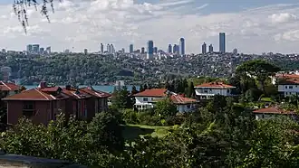 Image 24A view of Levent from Kanlıca across the Bosporus. (from Geography of Turkey)