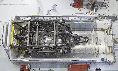 Backplane assembly arrives at Goddard, 2015
