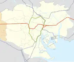 Takadanobaba Station is located in Tokyo wards area