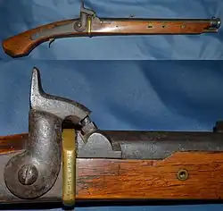Japanese samurai's matchlock converted to caplock
