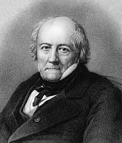 Lithograph of Jean-Baptiste Biot