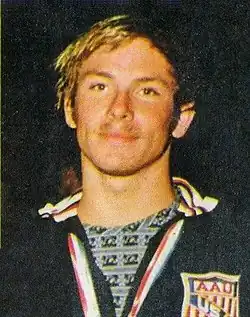John Hencken, winner of the 100-metre breaststroke and 4 × 100-metre medley relay.