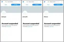 Three journalists suspended on Twitter