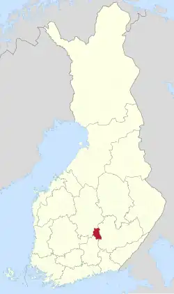 Location of Joutsa in Finland