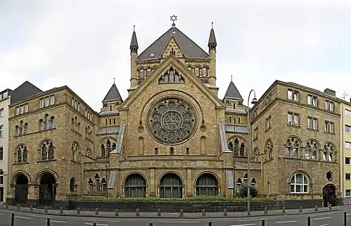 The Roonstrasse Synagogue in Cologne, Germany