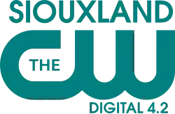 The CW network logo in green. Above it is the word "Siouxland" in black, right aligned. Beneath in black are the words "Digital 4.2", right aligned.