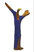 Conductor, 2009 colored wood, height 112&nbsp;cm MNMA, Jagodina