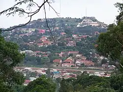 A Kampala hill as seen from Kikaaya