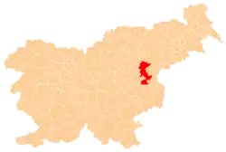 The location of the Municipality of Šentjur