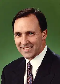 Head shot of Keating smiling