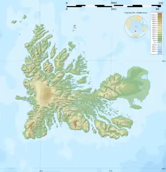 Mont Tizard is located in Kerguelen