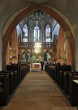 Pews for the congregation