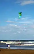 Kite surfing in Mar de Ajó, Argentina