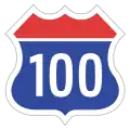 Expressway No.100 shield}}