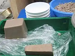 Blocks of memil-muk (buckwheat jelly)