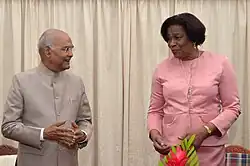Dame Dougan meets President Ram Nath Kovind of India, 2022