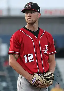Kyle Freeland with the Albuquerque Isotopes in 2019