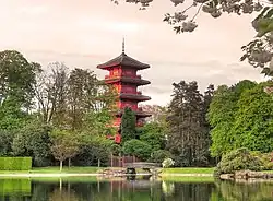 Japanese Tower and garden of the Museums of the Far East, Brussels
