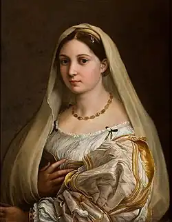 Raphael Woman with a Veil. 82 × 60&nbsp;cm.
